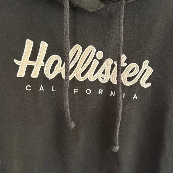 Hollister Men's Classic Logo Pocket Hoodie Sweatshirt - Black - Large - Picture 3 of 7